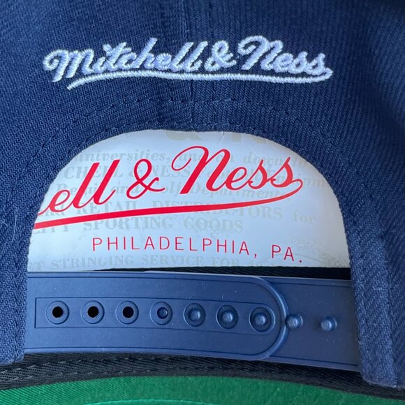 MITCHELL & NESS NEW YORK YANKEES CLASSIC SNAPBACK HAT Navy Blue Structured NEW - Picture 3 of 3